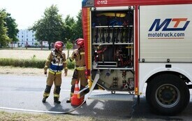 Ćwiczenia Powiatowej Straży Pożarnej organizowane wraz z Polską Sp&oacute;łką Gazownictwa 32