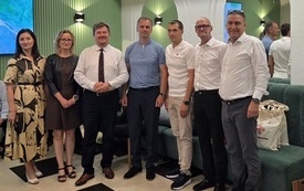 Delegacja Malborka z burmistrzem Włodzimierza