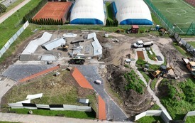 Budowa skateparku - zdjęcia z drona 2