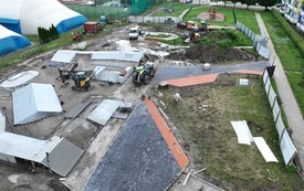 Budowa skateparku - zdjęcia z drona 3