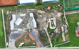 Budowa skateparku - zdjęcia z drona 5