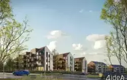 wizualizacja z budynkami nowego osiedla