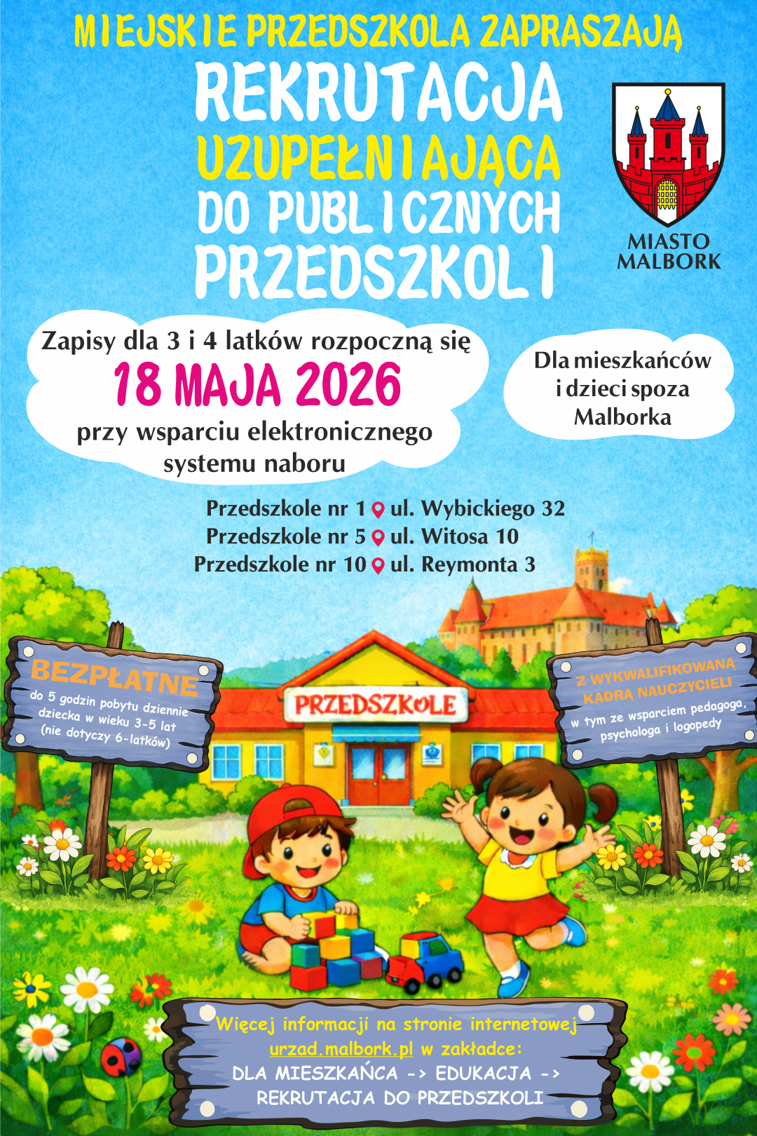 plakat informacje w&nbsp;treści