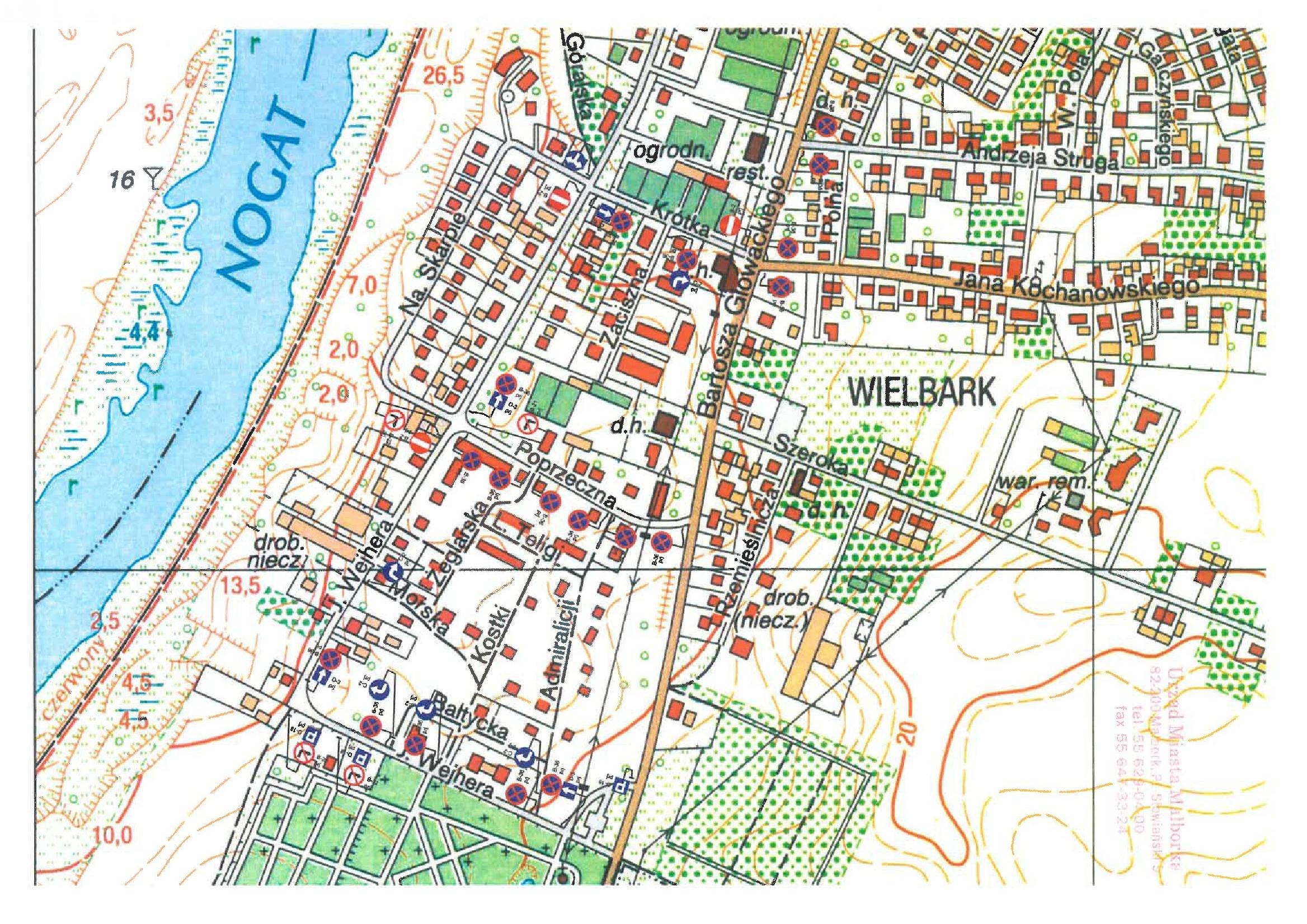 mapka z&nbsp;objazdami