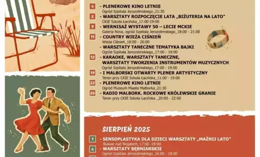 plakat wydarzenia, informacja w treści
