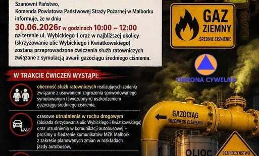 plakat, informacja w treści wiadomości