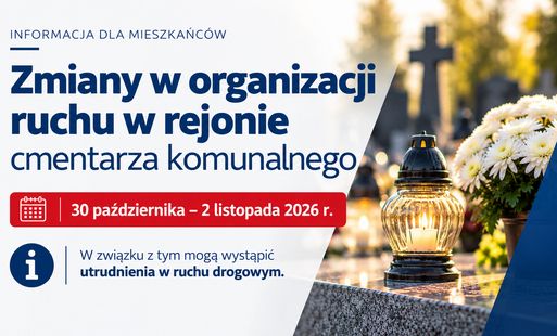 Zdjęcie do Zmiany w organizacji ruchu w rejonie malborskich cmentarzy na Wszystkich Świętych