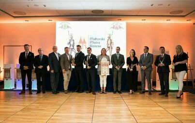 Nagrodzeni przedstawiciele malborskiego biznesu, samorządowcy i prowadzący gale