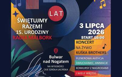 plakat wydarzenia, informacja w treści